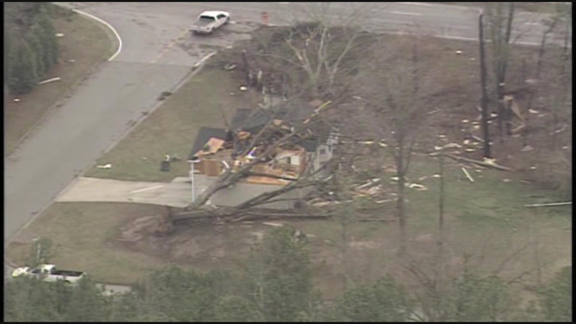 Raw damage in Paulding county after an EF-3 tornado hit on March 2, 2012