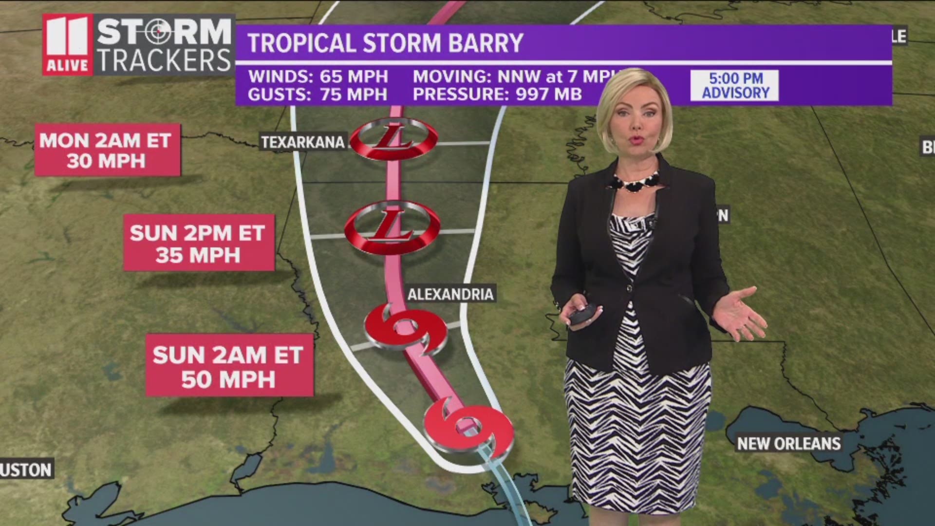 What to expect as Tropical Storm Barry moves inland on Saturday, July 13, 2019.