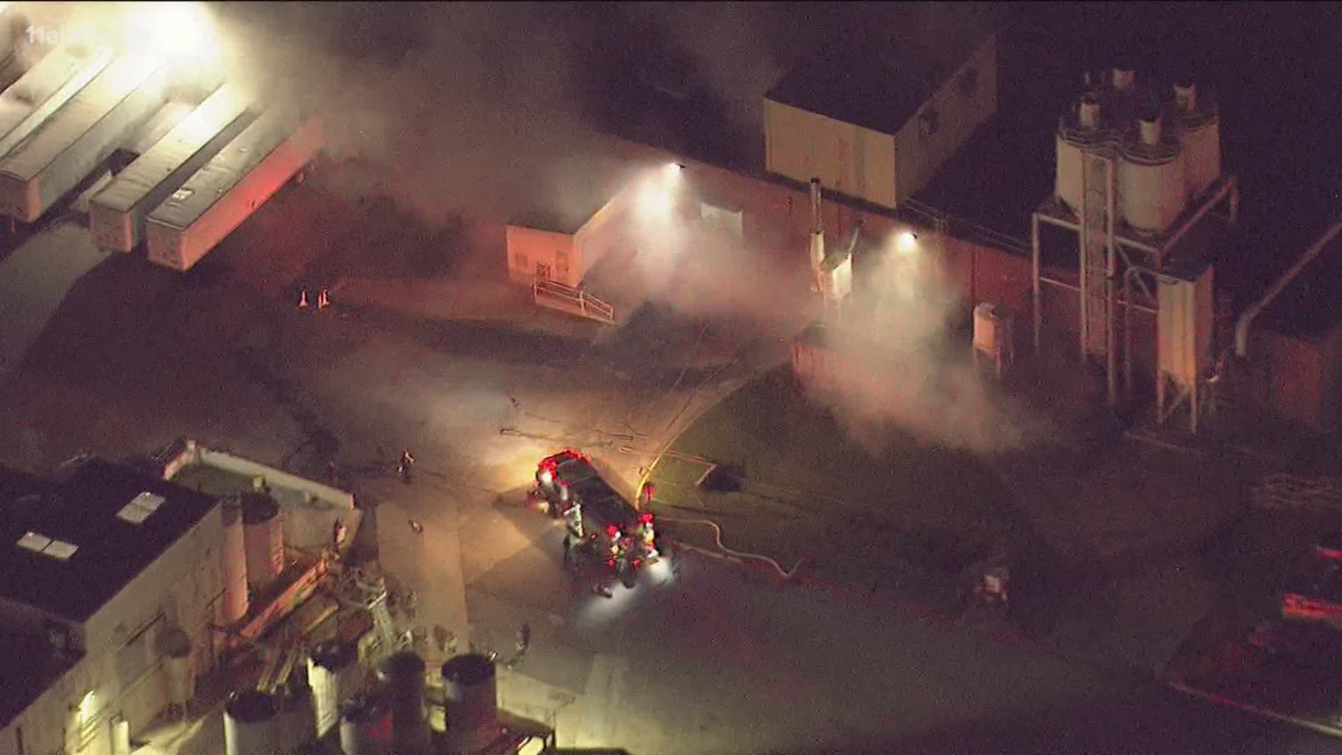 The chemical fire took place at the BioLab on 1700 Old Covington Highway