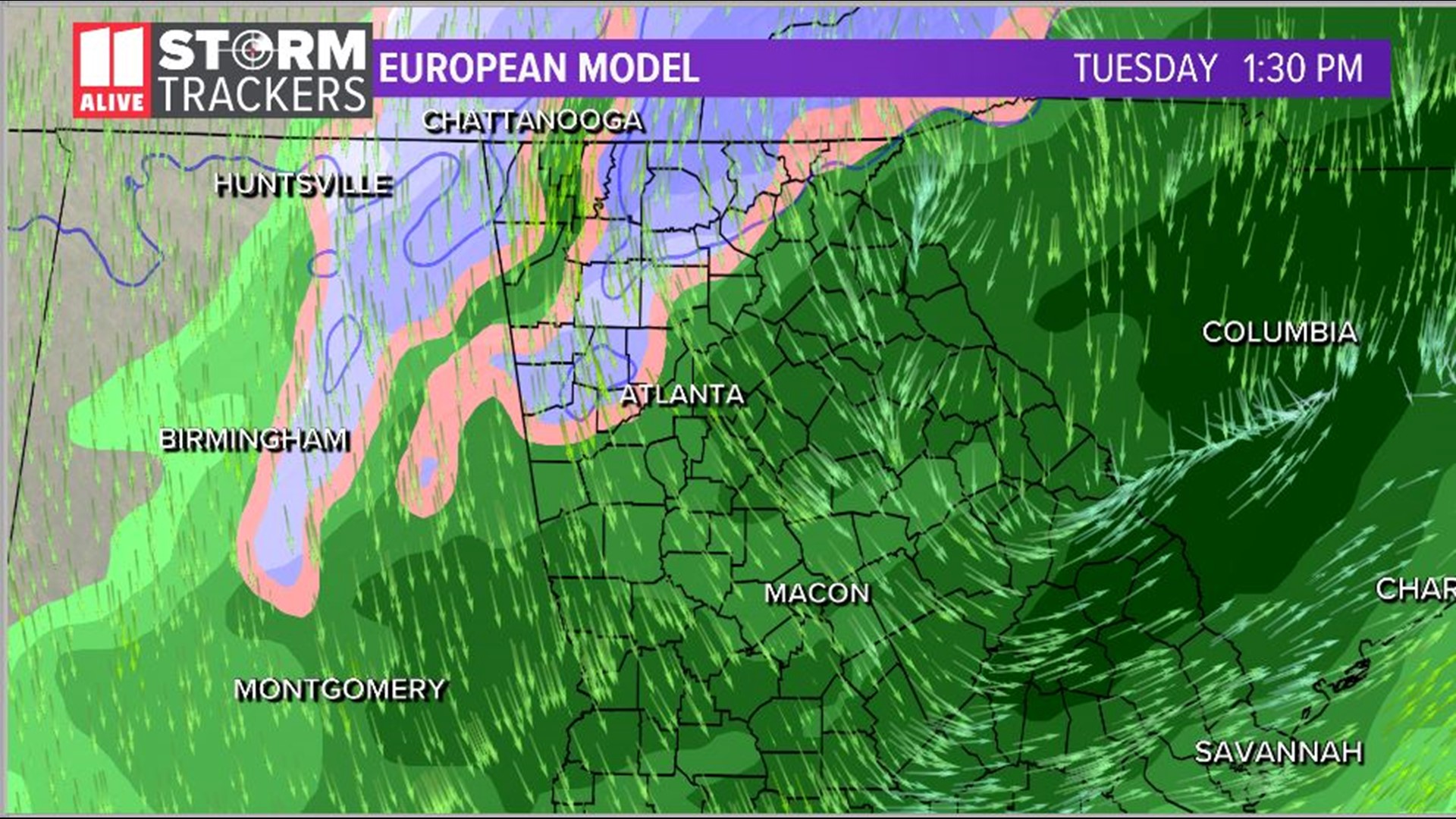 Will it snow in A few flurries possible