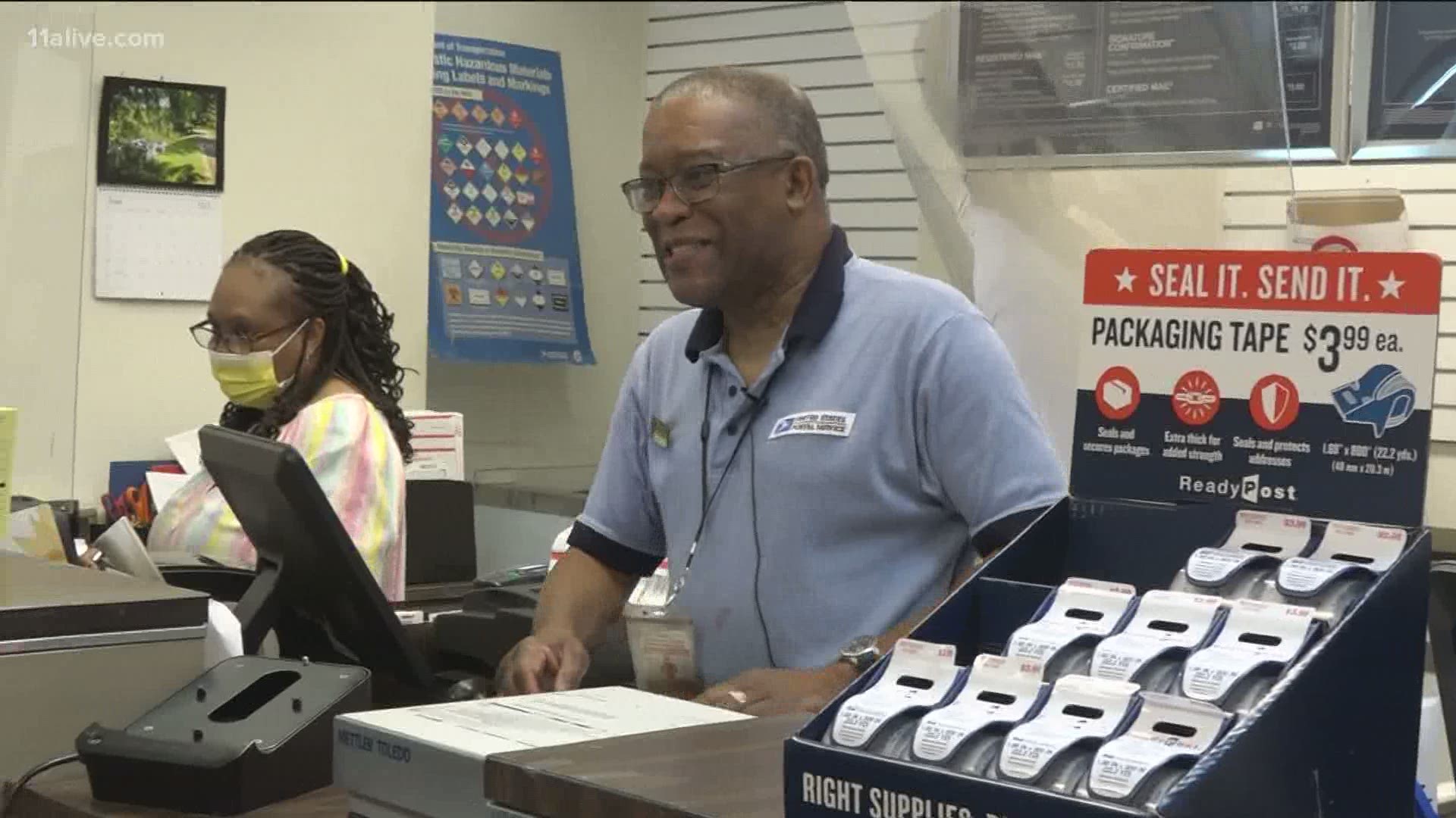 Russel Lewis Avondale Estates beloved postal worker retires