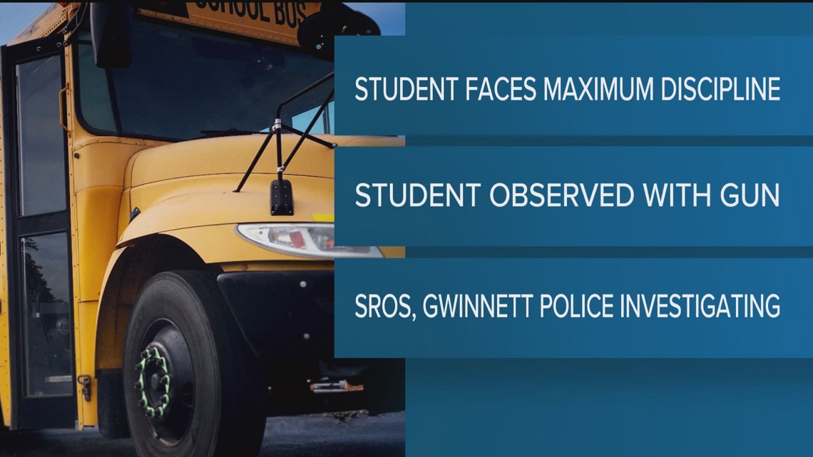 Student accused of bringing gun onto school bus in Gwinnett | 11alive.com