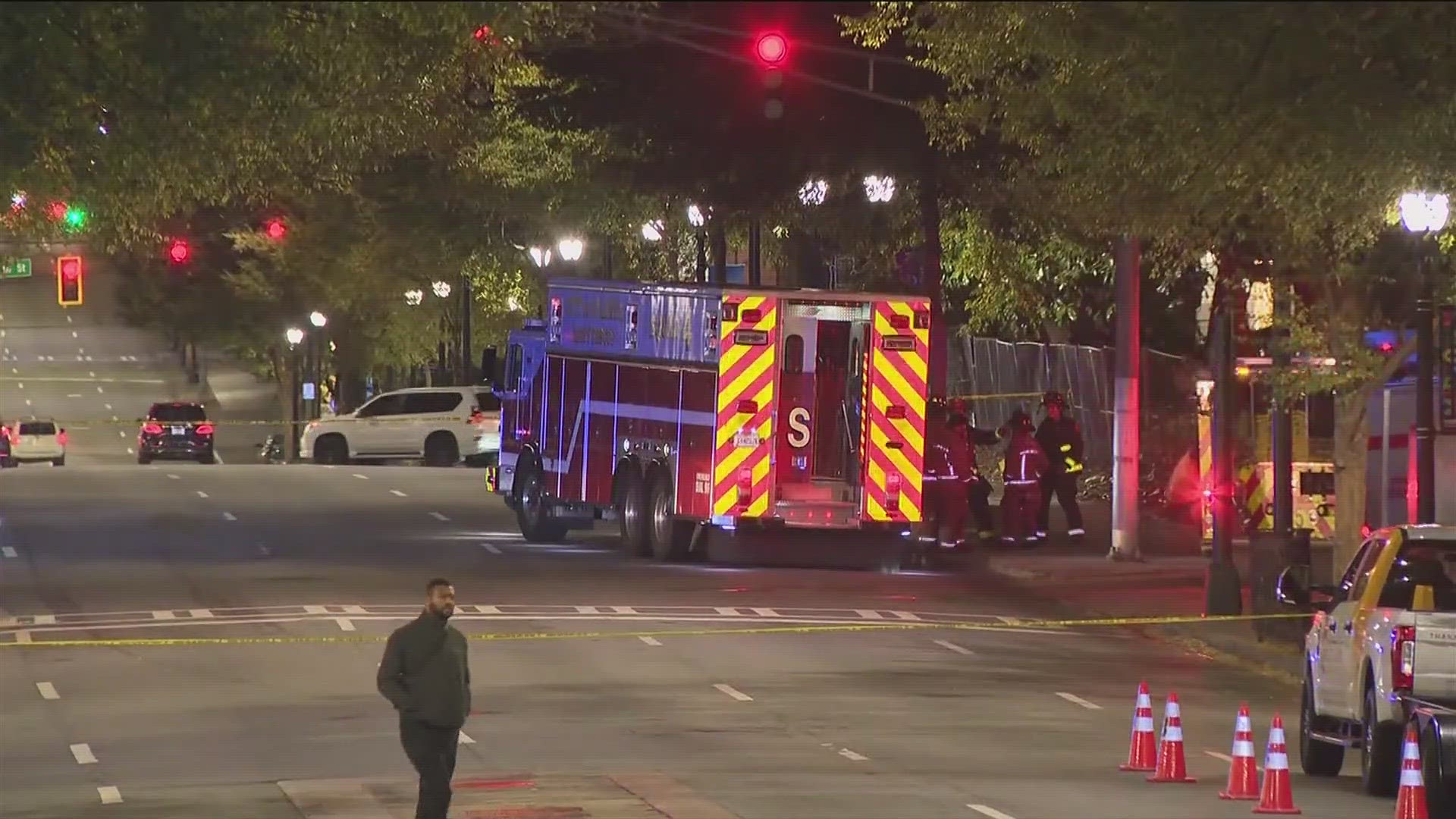 According to a MARTA spokesperson, it happened around 10:20 p.m. as a bus entered the Arts Center Station loop.