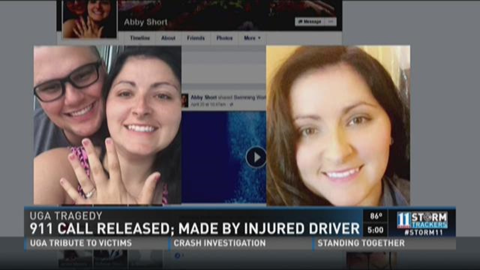 911 call made by driver injured in UGA student crash released | 11alive.com