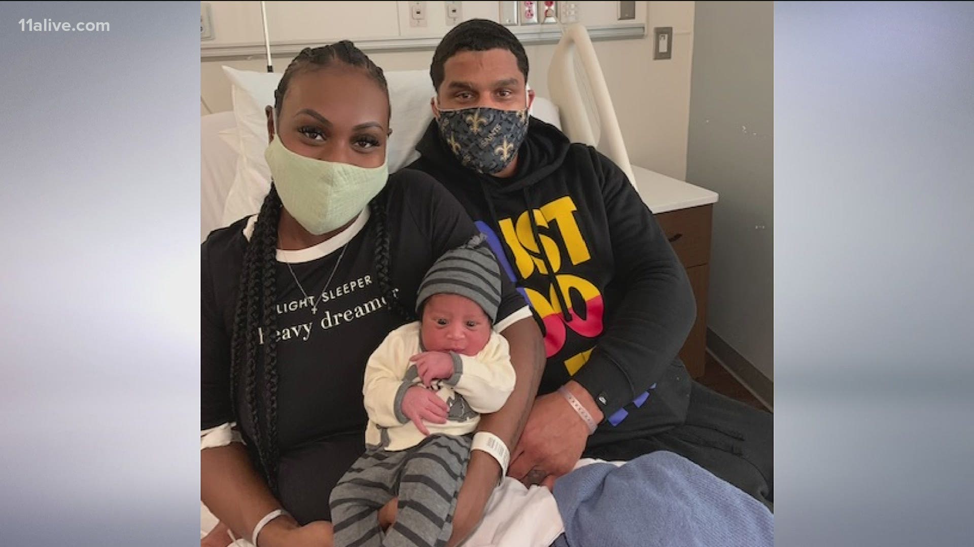 Baby boy Jonah arrived at Emory University Hospital Midtown at 12:06 a.m., according to spokesperson Janet Christenbury.