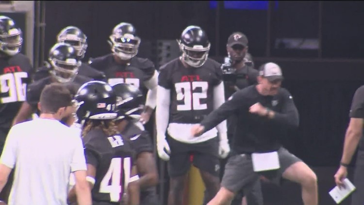 New faces in the spotlight at Falcons open practice