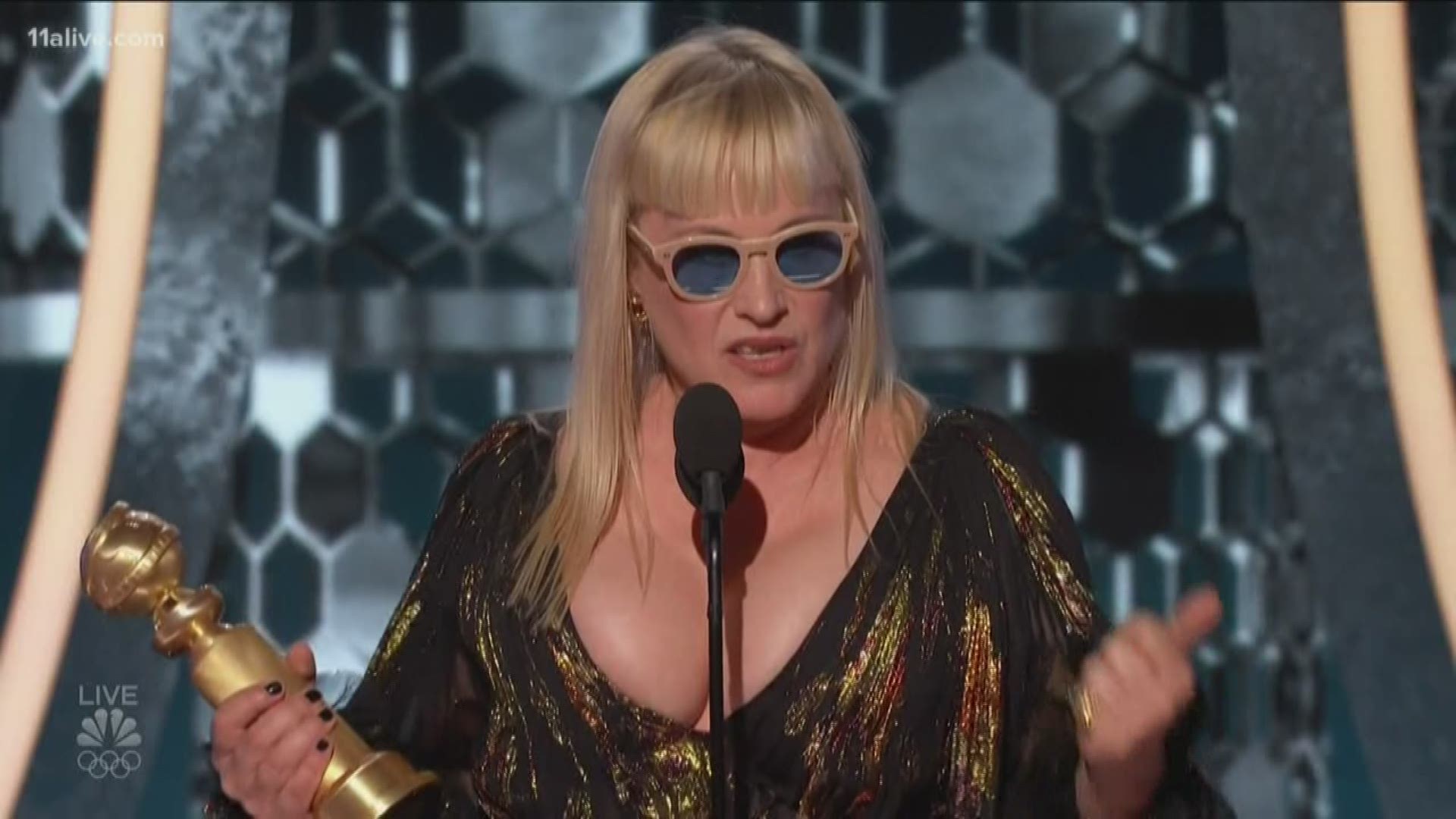 Patricia Arquette won a best supporting actress nod for her role in the Savannah-filmed "The Act."