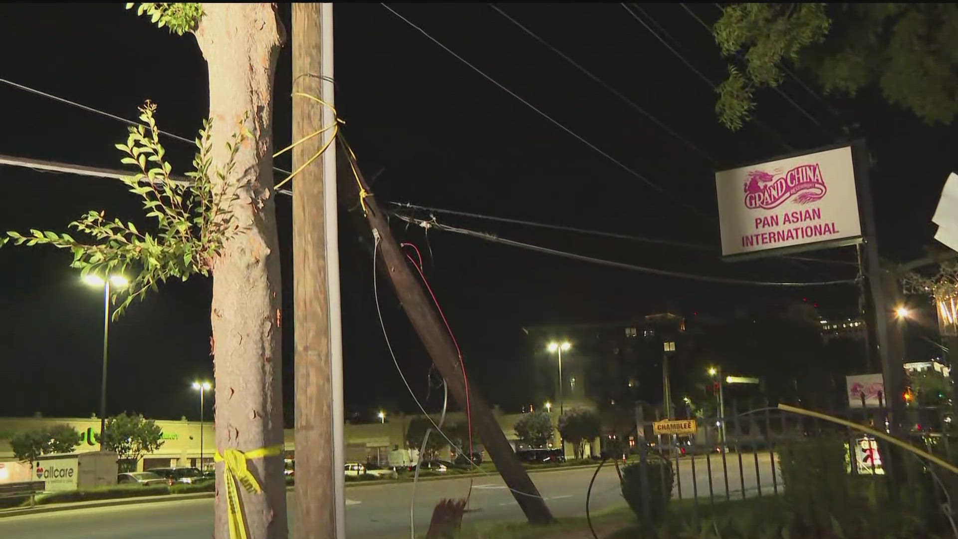 Residents said they are concerned with the safety of walking on sidewalks with low hanging utility poles and broken wood.