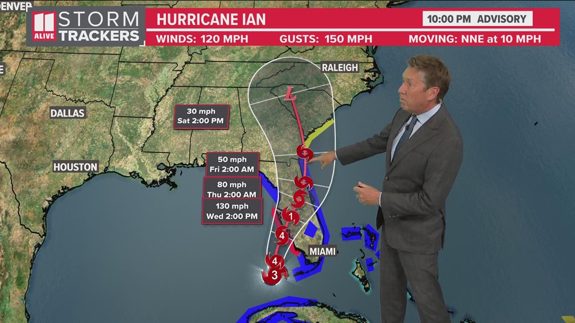 Hurricane Ian Update | Forecast, track and latest models | 10 p.m. Tuesday Advisory - 11Alive.com WXIA