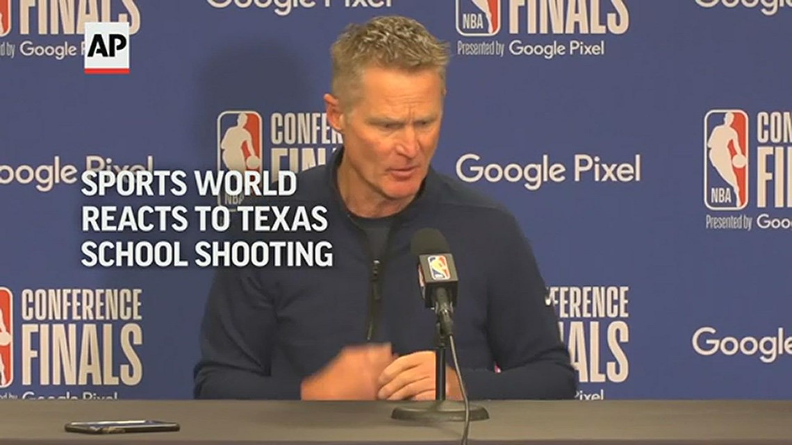 Golden State Warriors coach Steve Kerr emotional plea following Texas school shooting