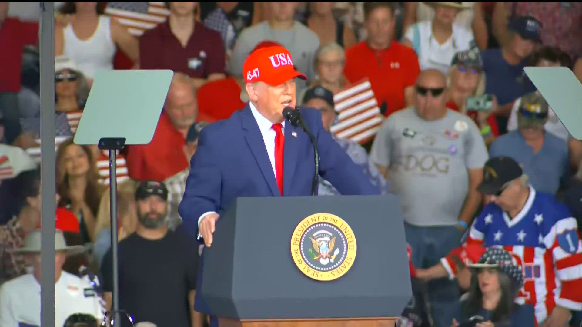 President Trump rallies in Georgia, endorses Republican candidates ...