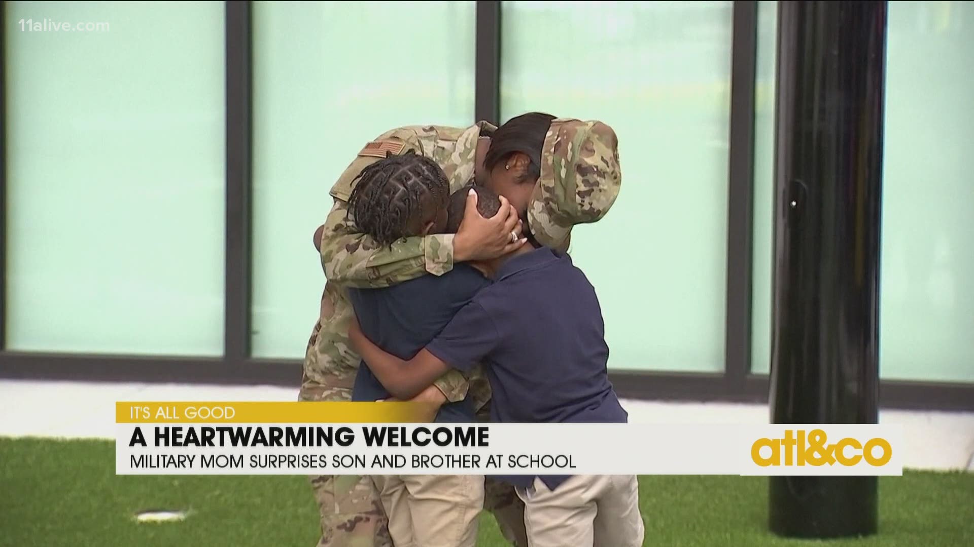 Military Mom Surprises Son at School