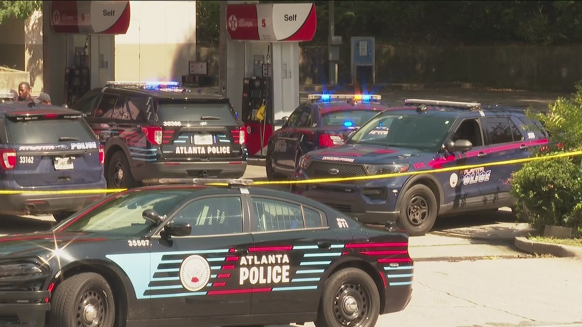 Just after 2 p.m., Atlanta Police said they responded to 101 Hamilton E. Holmes Drive NW, the location of a Texaco gas station.