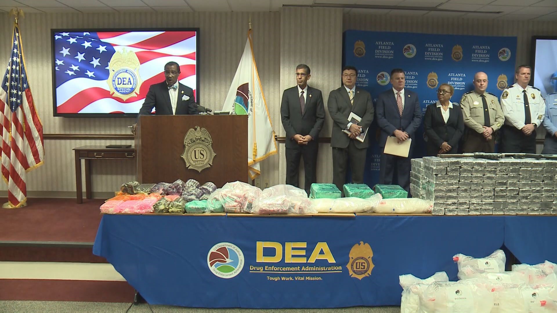 In all, agents said they seized enough meth for an estimated 2.3 million individual 12-hour doses of the drug - worth $2 to $4 million.