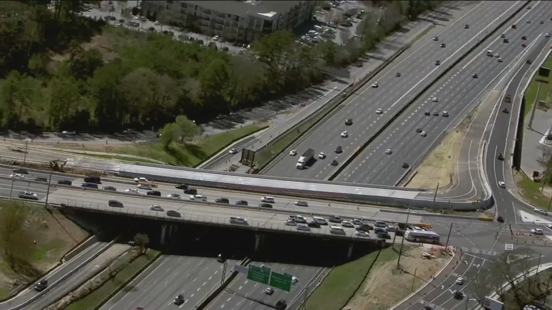 A new traffic configuration is coming to North Druid Hills Road on Saturday. 