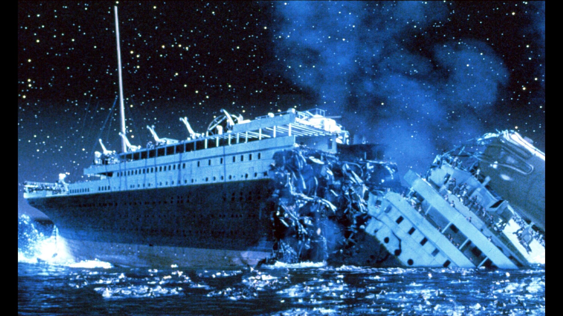 Титаник тонет разлом