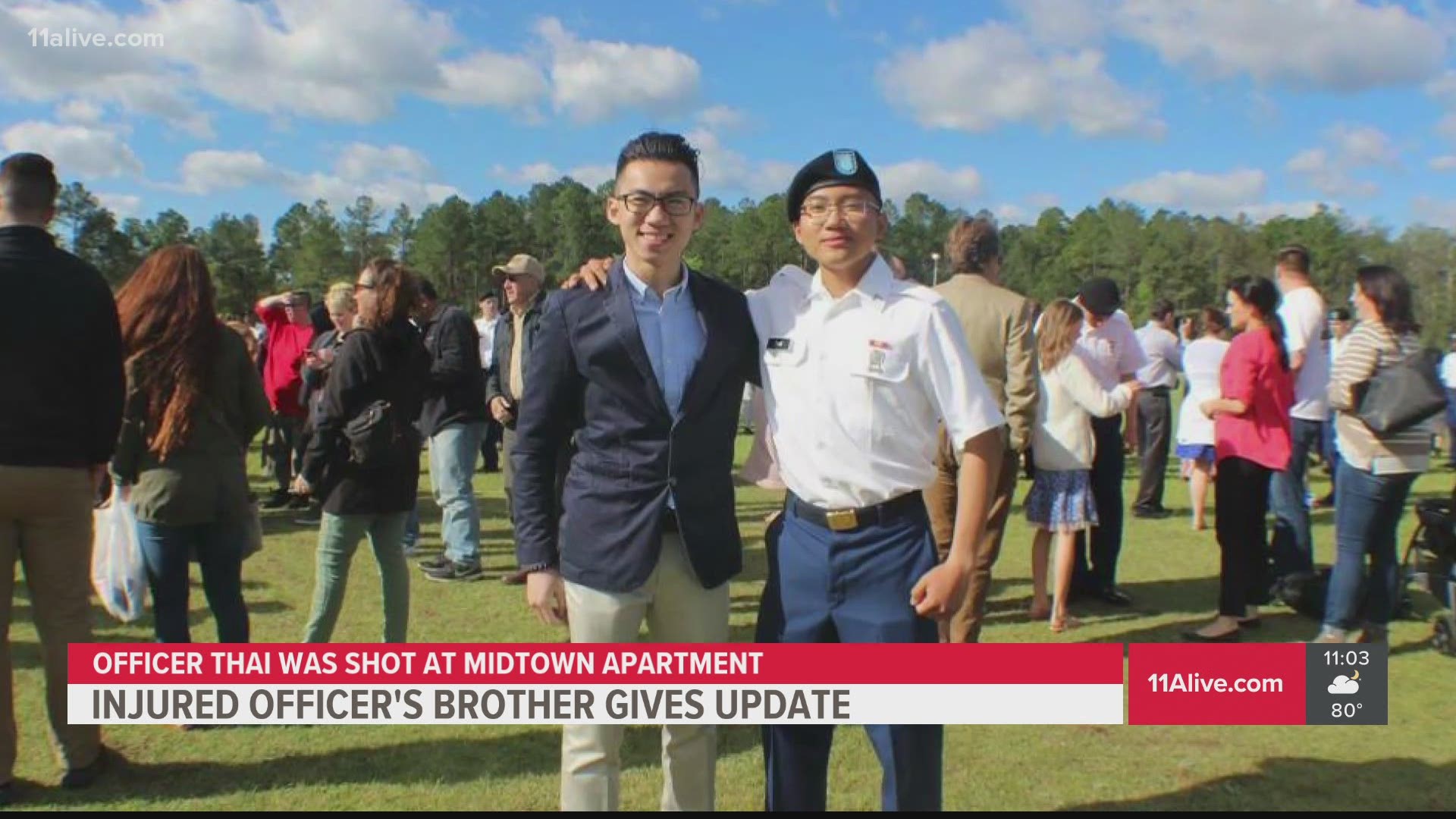 Officer Thai’s older brother said during an interview only with 11Alive, that he is a hero.