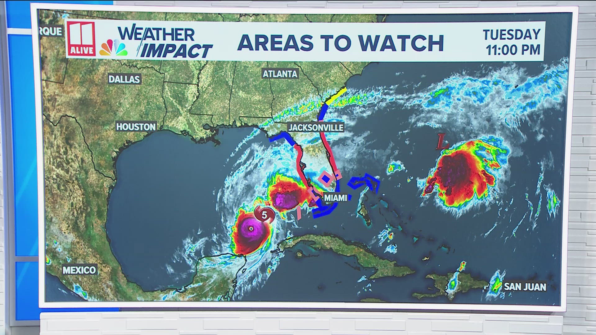 Winds could reach 165 mph.