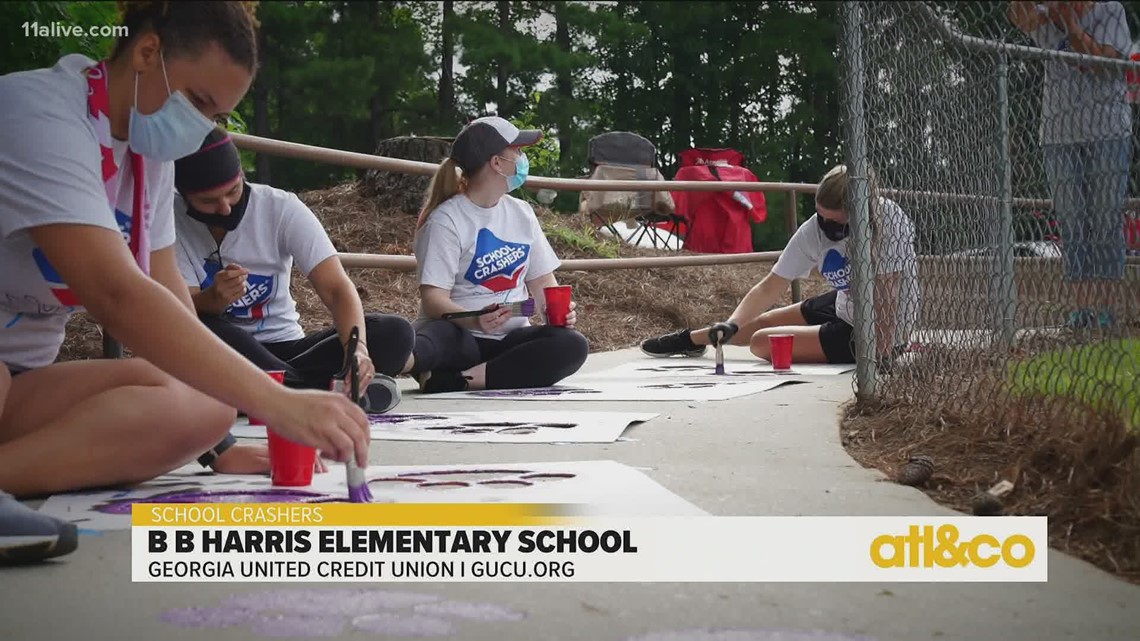 B.B. Harris Elementary School Makeover With Georgia United Credit Union ...