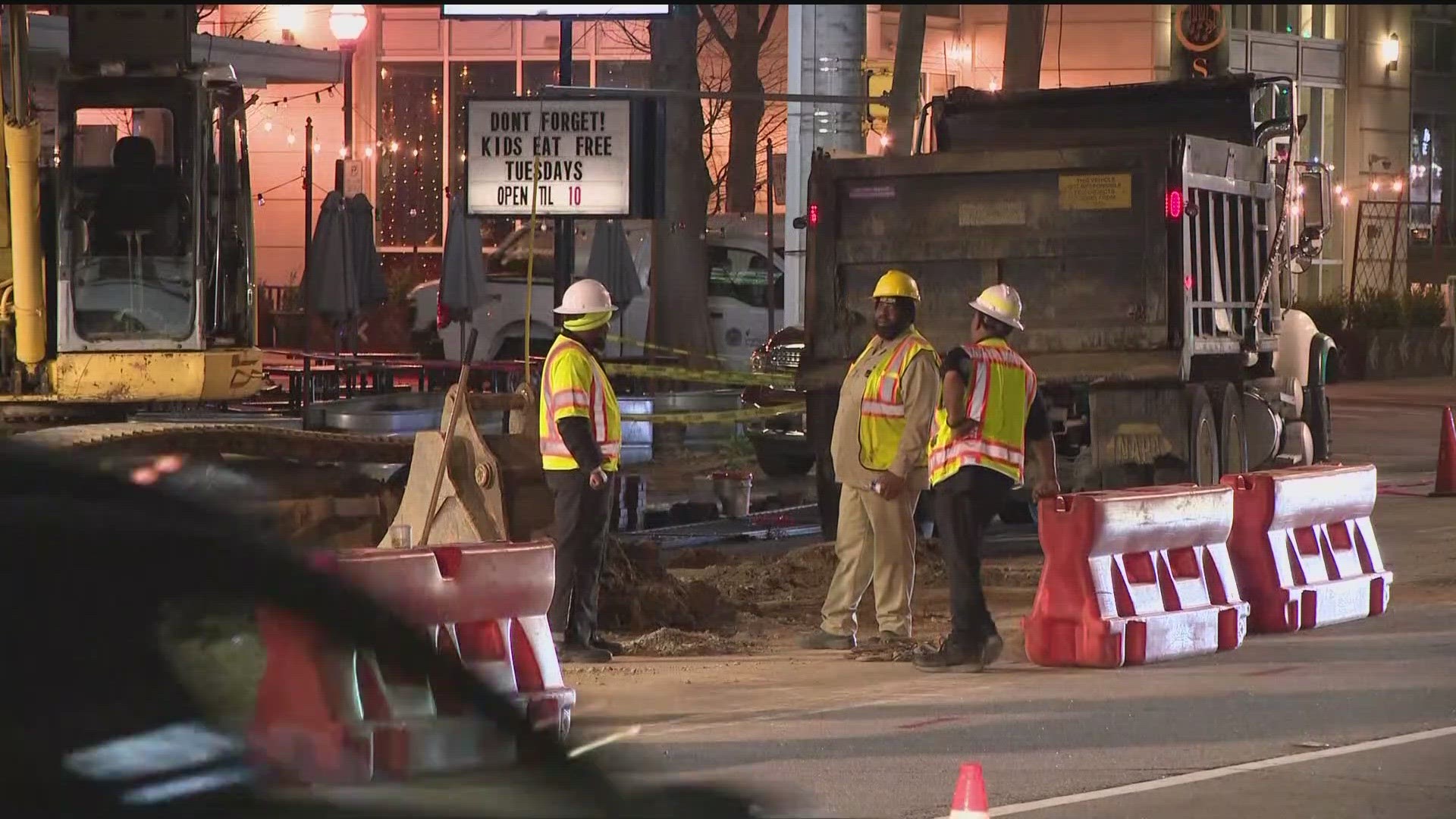 Water has been restored for residents and most businesses.