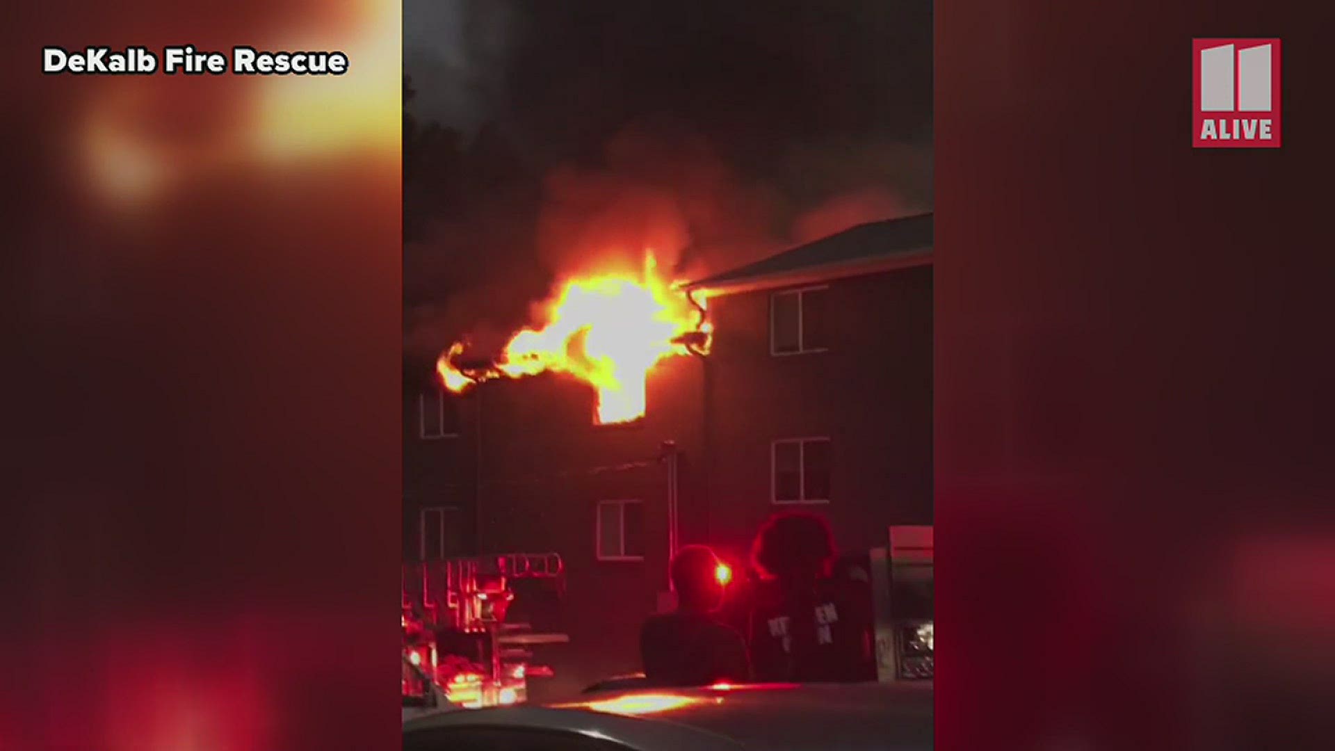 Despite the size of the fire, the quick work by first-responders meant no reported injuries.