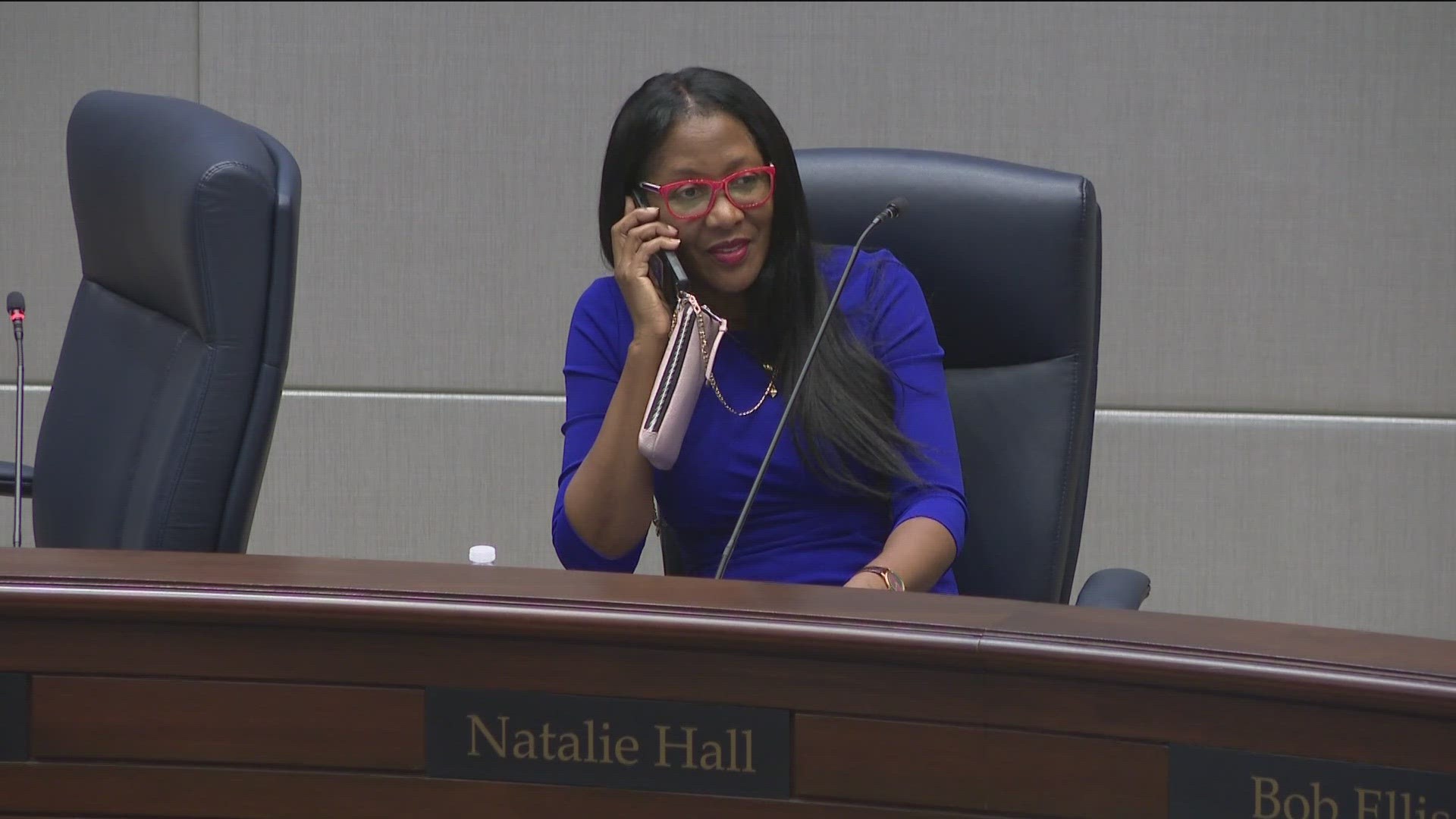 Leaders voted 5 to 1 to censure Commissioner Natalie Hall on Wednesday for her previous relationship with her now-former chief of staff.
