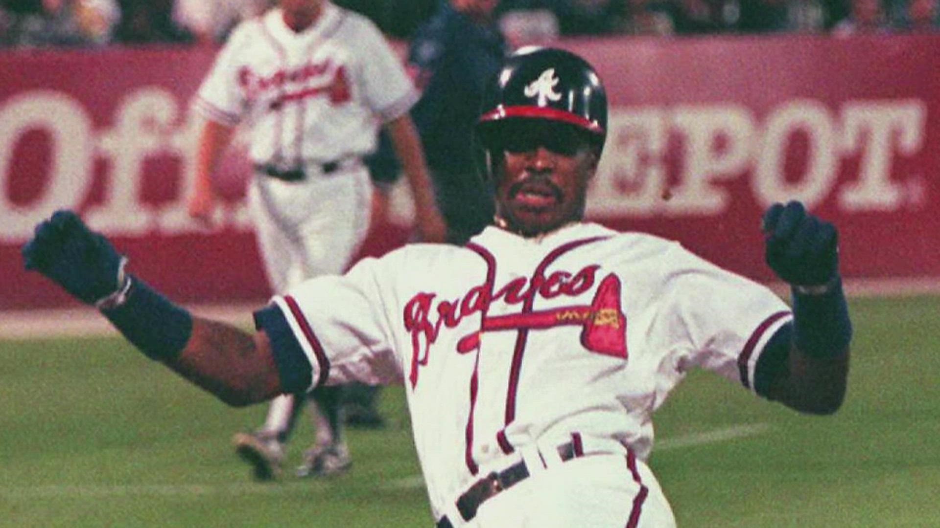 Fred Mcgriff 1995 Wsc Atlanta Braves Hof Signed Auto Nled Starter