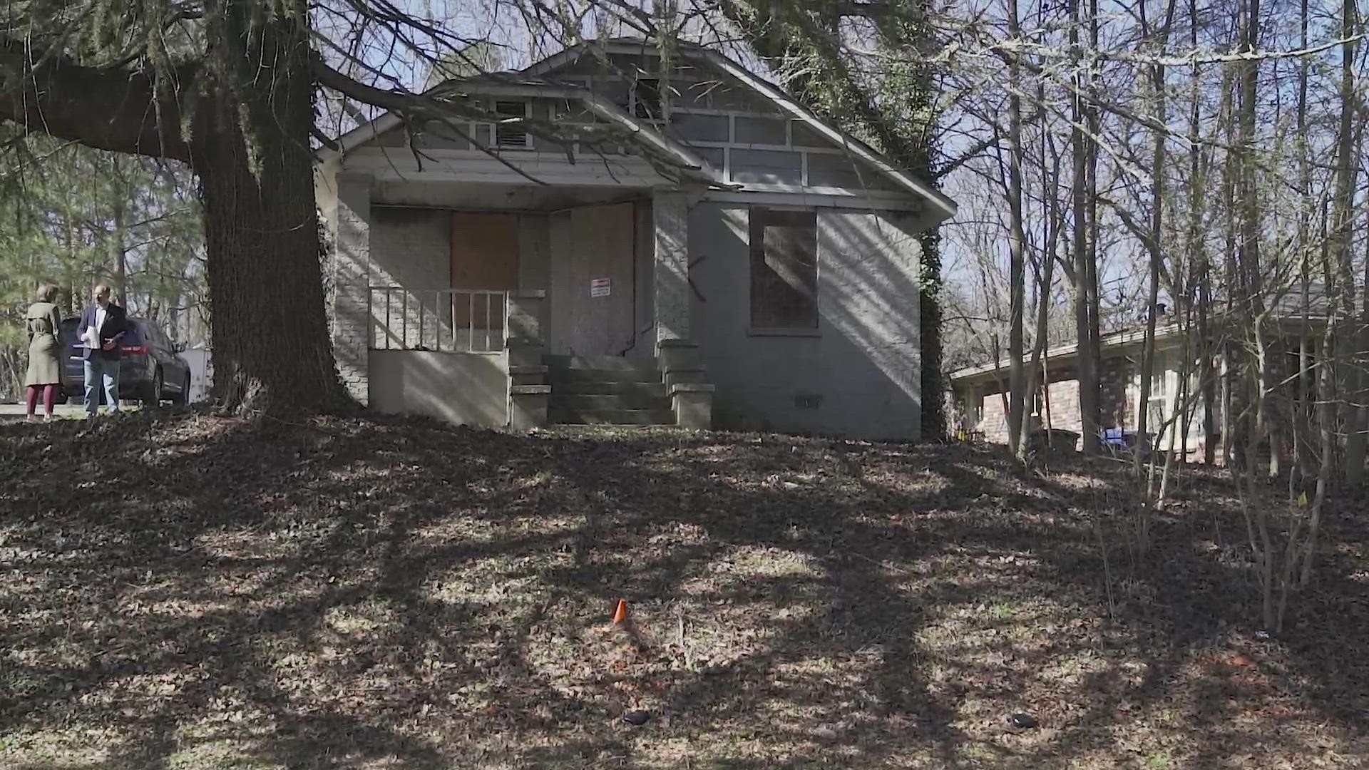 The city is tearing down homes across Atlanta that are falling apart and considered dangerous, usually a welcome move in a neighborhood -- but not for one man.
