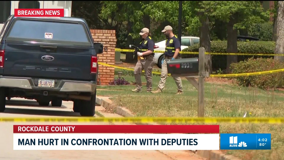 Man hurt in Rockdale County during confrontation with deputies ...
