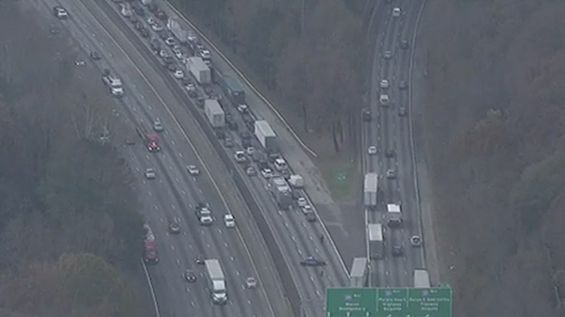 All lanes of 285 southbound shut down in DeKalb due to crash | 11alive.com