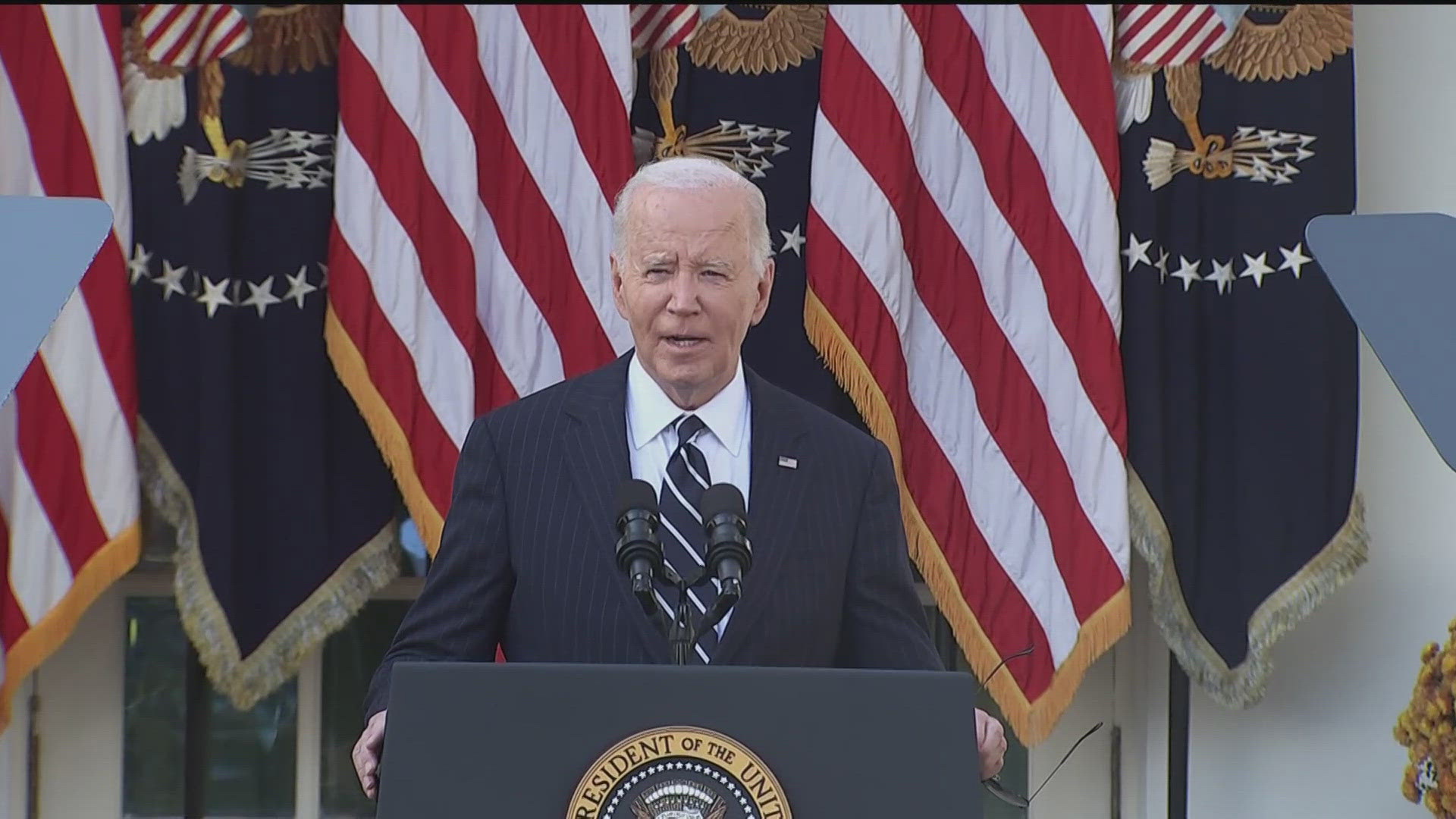 Biden highlighted the importance of a peaceful transition of power.