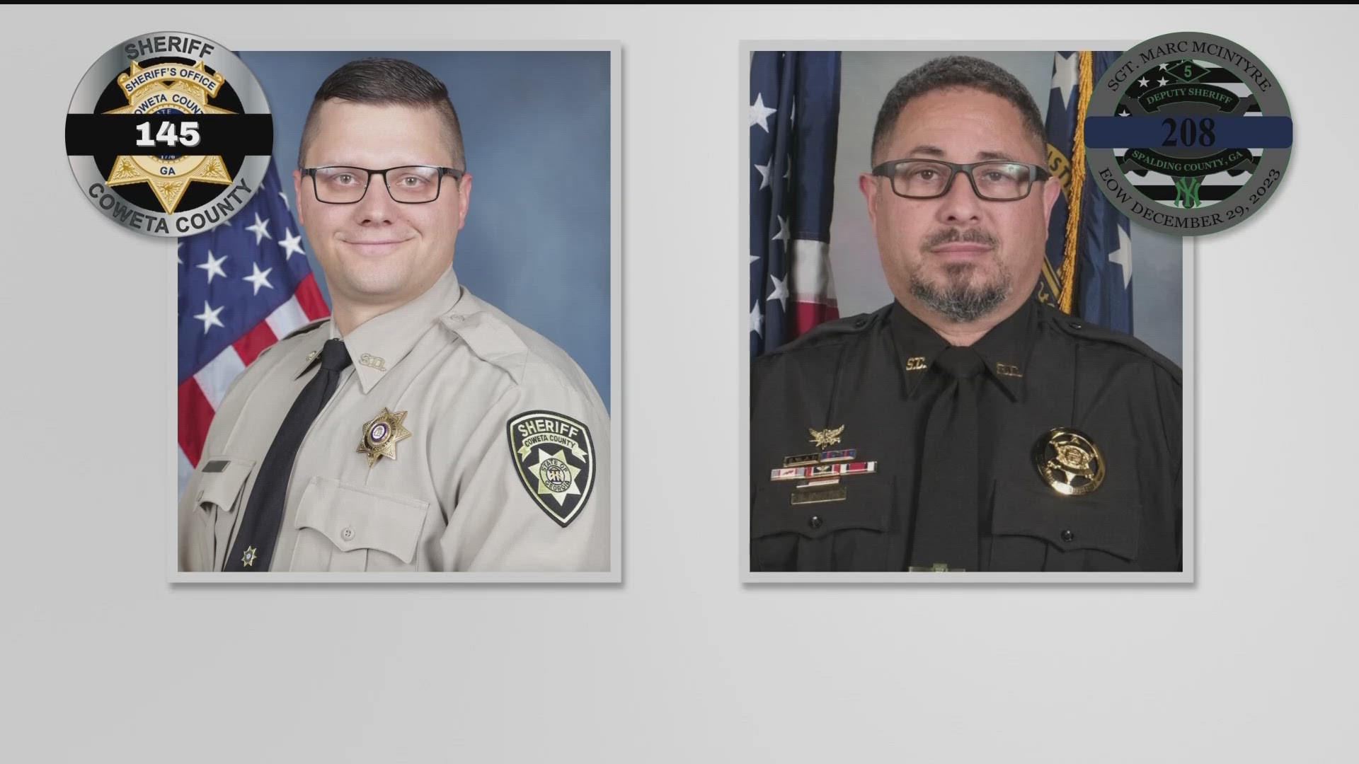 The Coweta County sheriff was emotional as he spoke about the loss of one of its own.