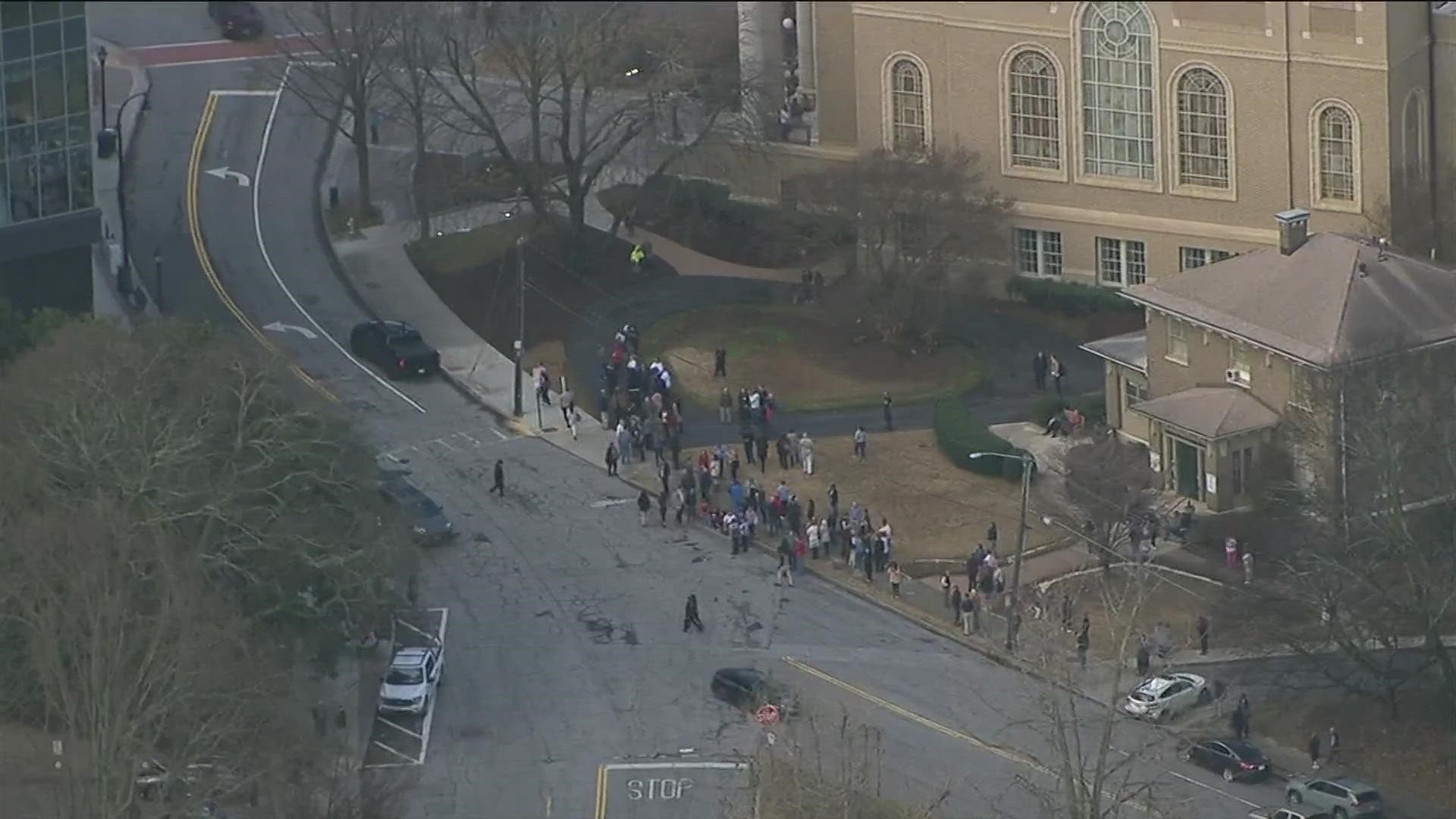 Atlanta Police confirmed to 11Alive that units were investigating suspicious and threatening calls made to the restaurant at 1175 W. Peachtree St. NW.