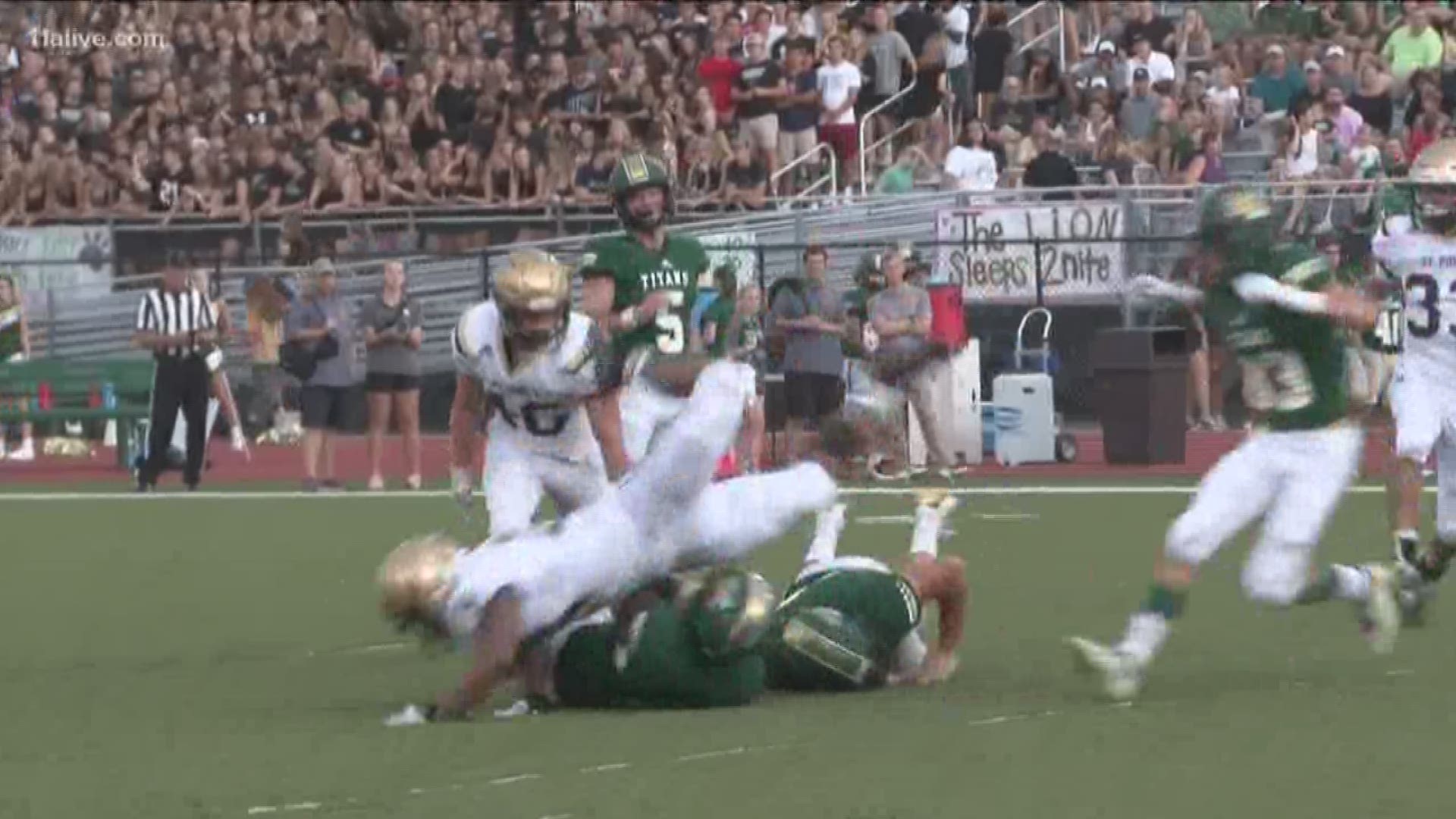Highlights from the August 23 game. Blessed Trinity wins, 28-10.