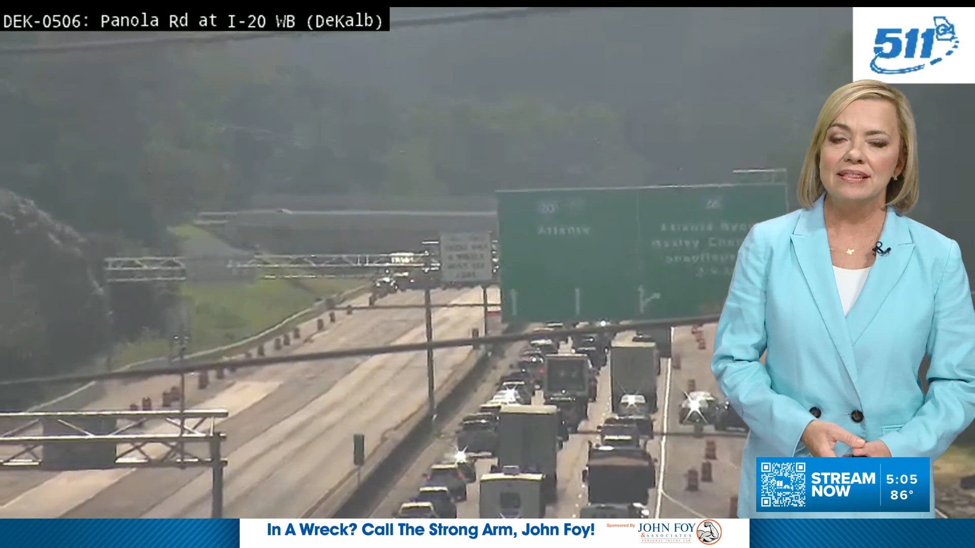 Crash I 285 west Ashford Dunwoody Chamblee Dunwoody | 11alive.com