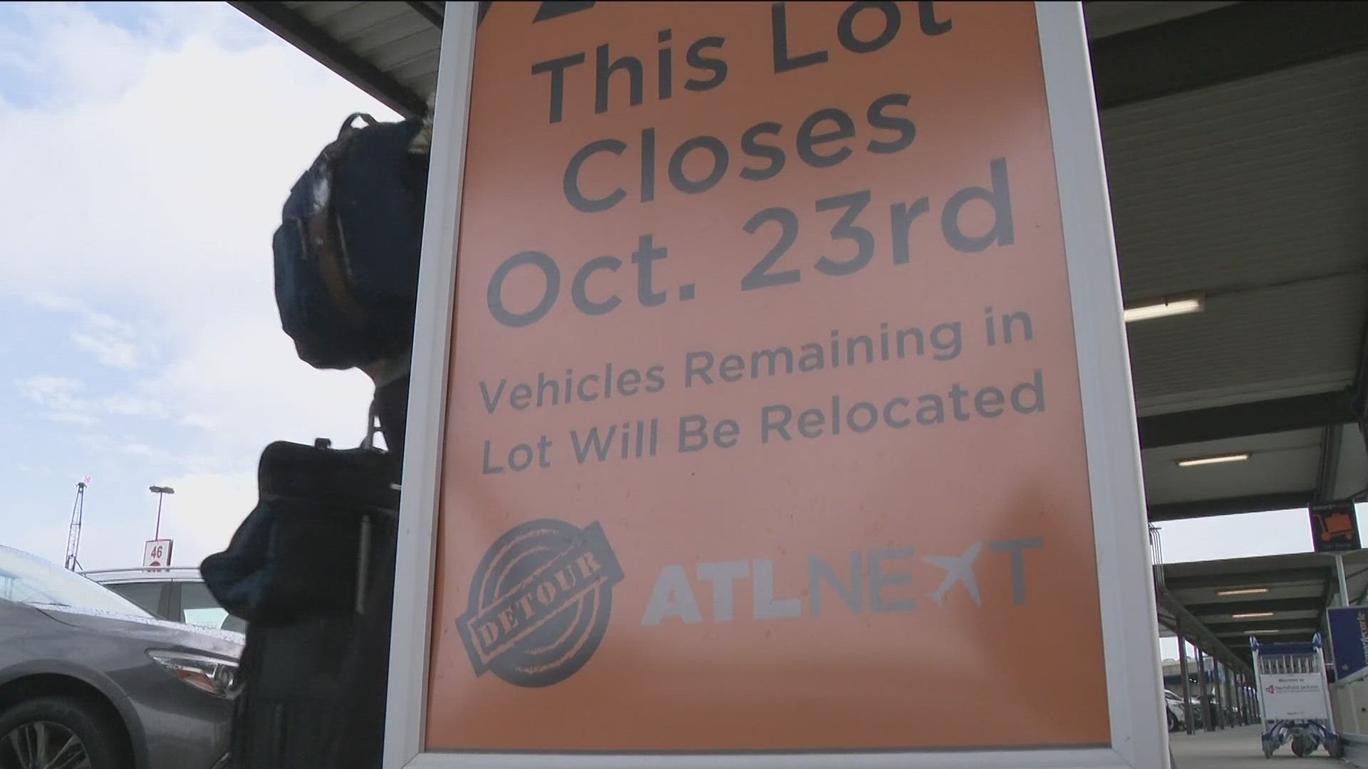 The Atlanta Airport's South economy lot officially closed for an expansion project that won't be complete until 2026.