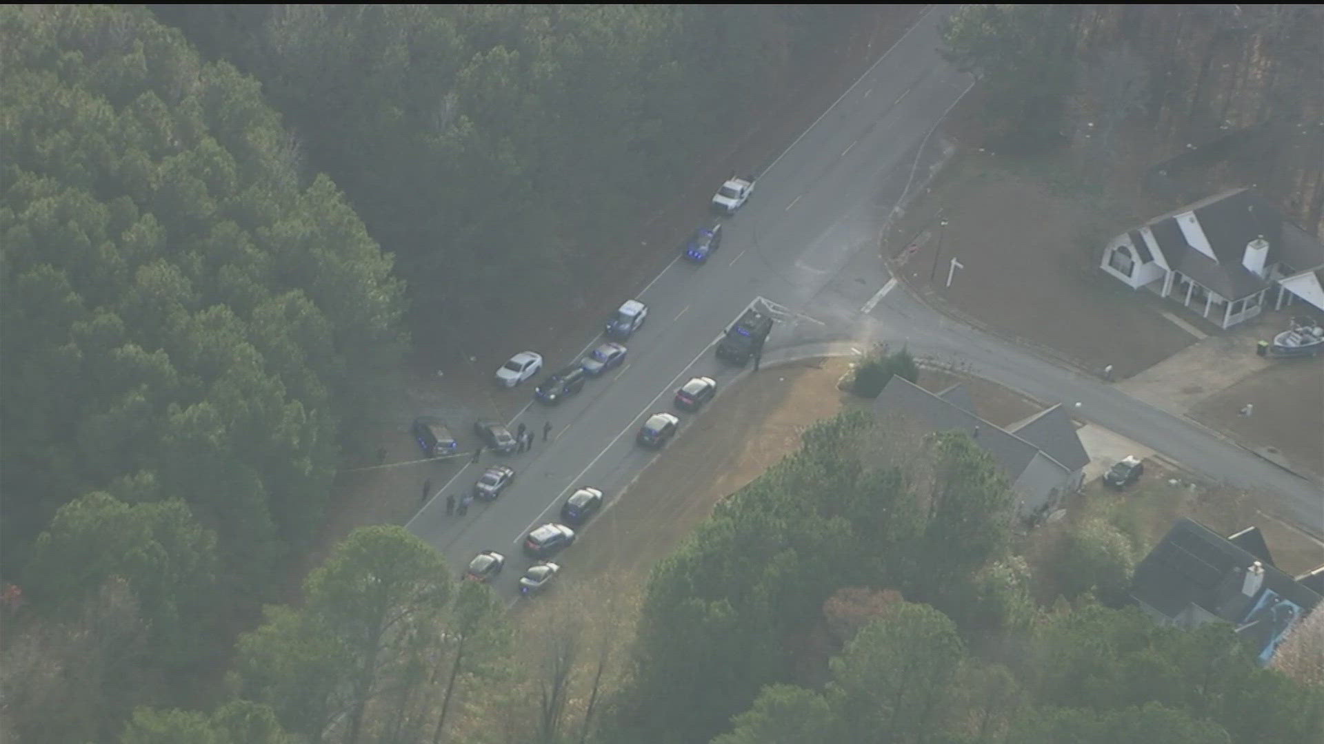 Police in Sandy Springs confirm a K9 was shot and is being taken by helicopter to Blue Pearl Hospital.