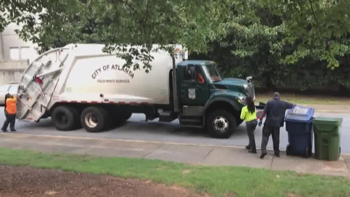 Missed trash yard pickup in Atlanta Covid issues hit city