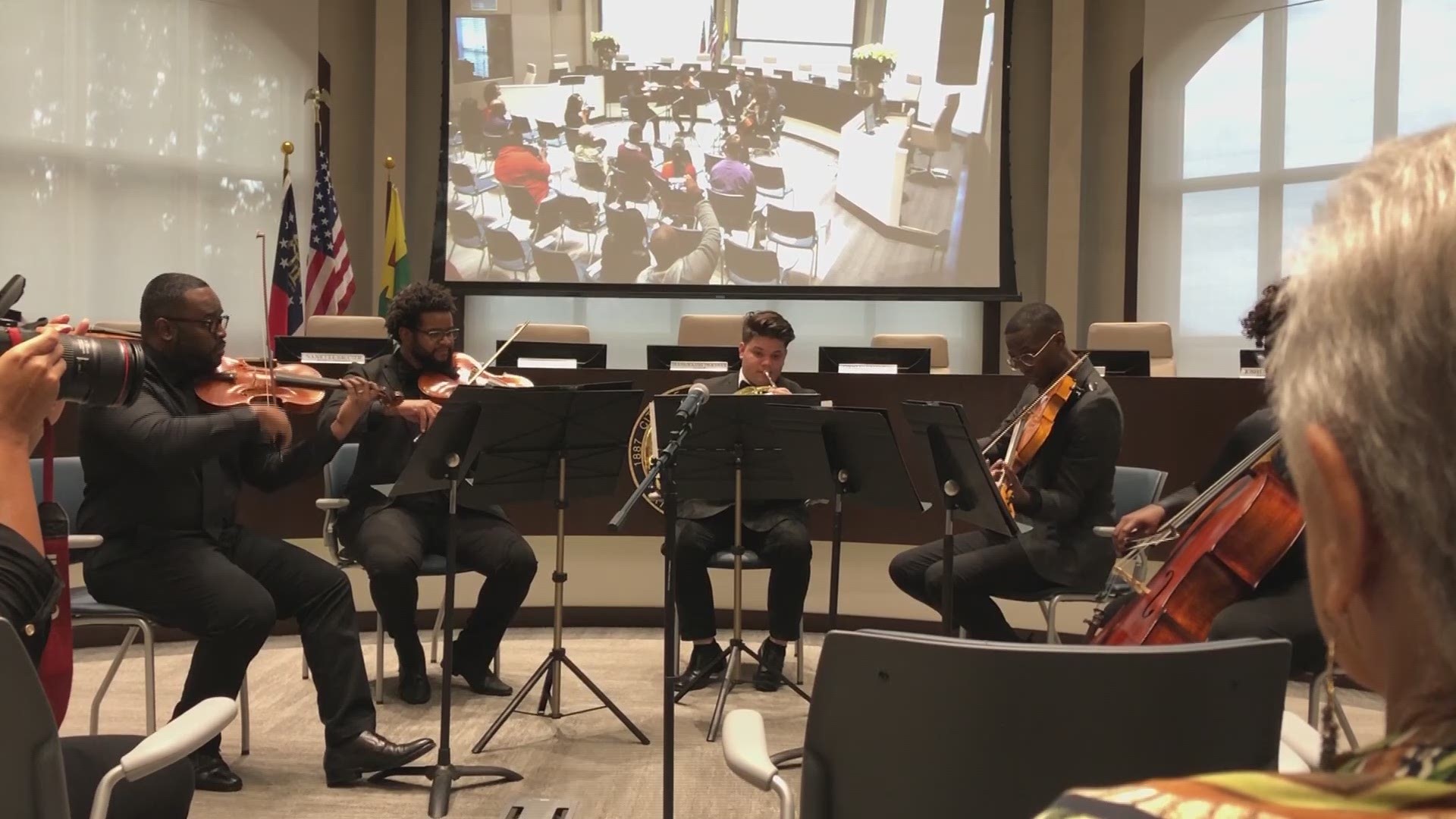 As part of the launch for its Public Art Program Initiative, the city hosted Chamber Music at ‘The Point’
