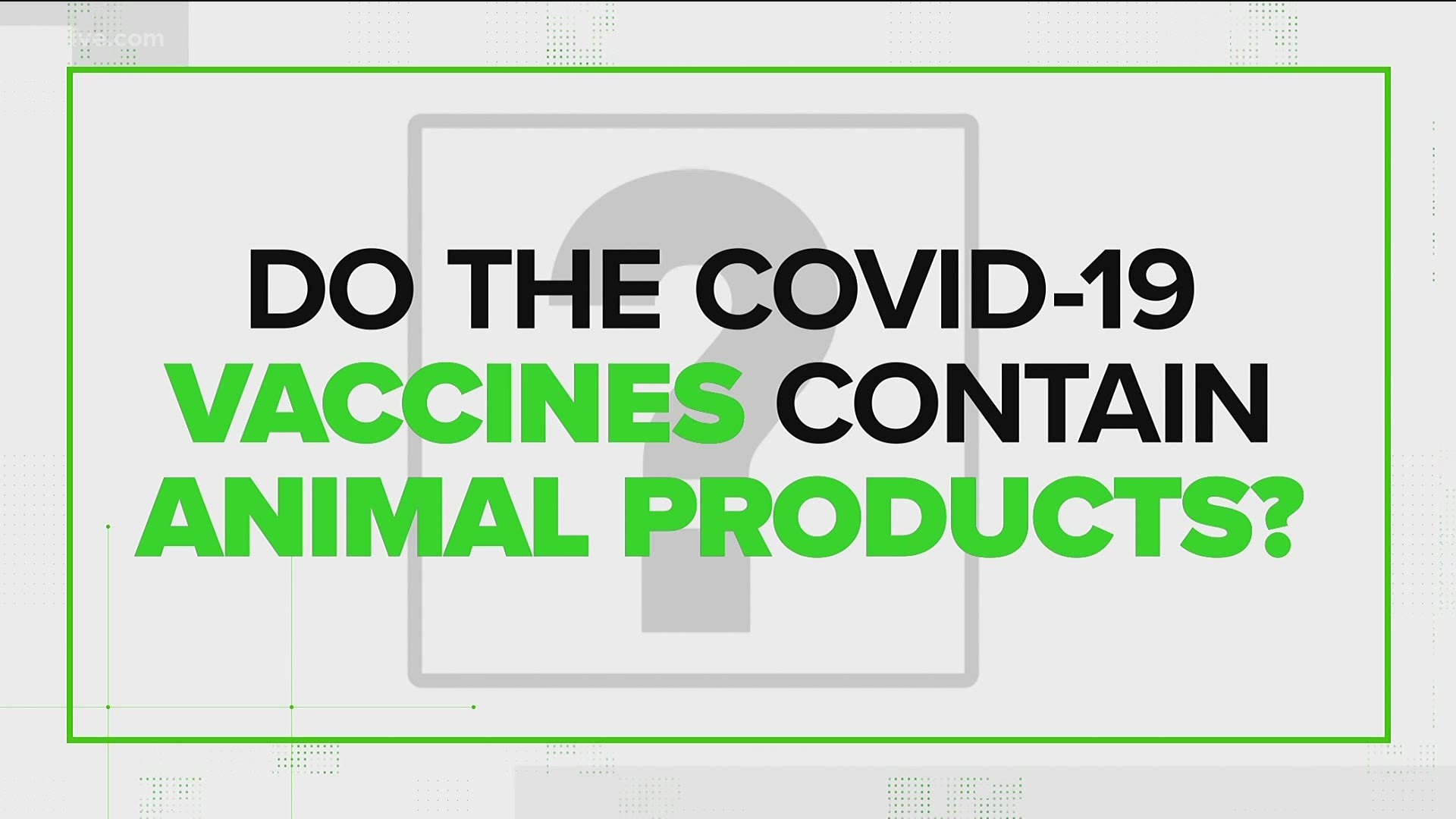 Does COVID vaccine contain pork product or other animal product? |  