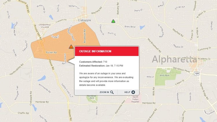 Alabama Power Outage Map