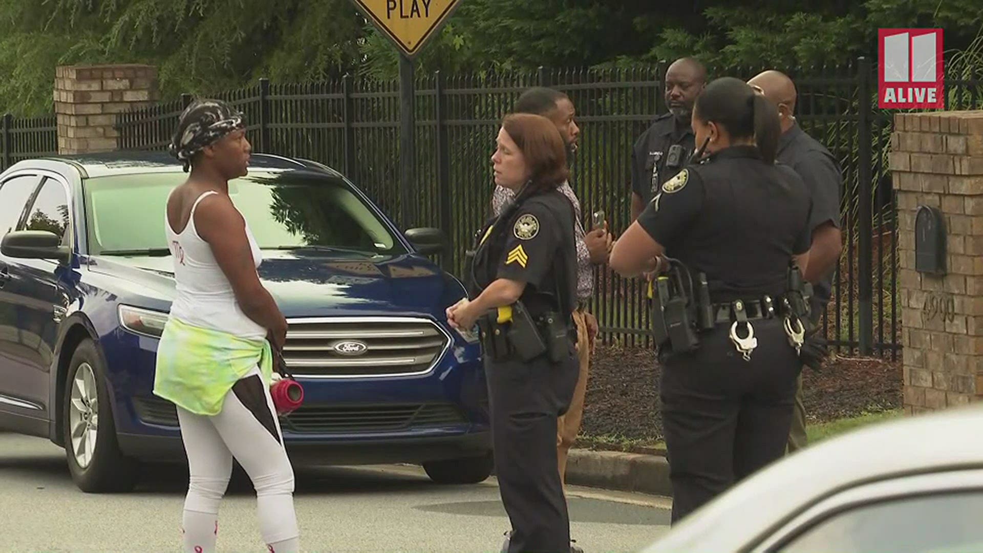 A group of about 10 peaceful protesters showed up outside the home of Atlanta Mayor Keisha Lance Bottoms early Saturday morning. They departed without incident.