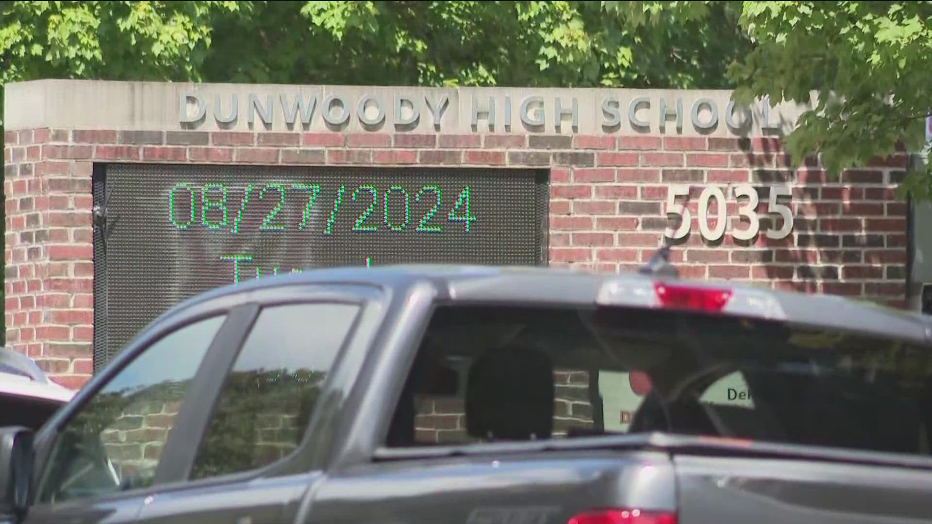 A letter written by Dunwoody High School's principal says it is believed the student ingested a substance.