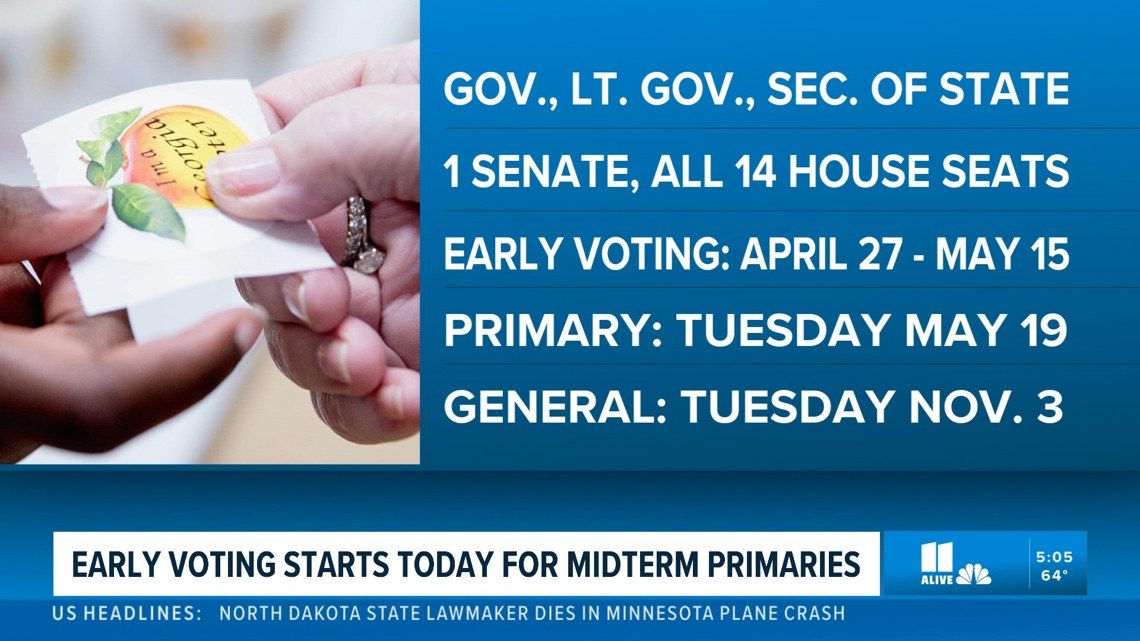 Early voting begins in Georgia for midterm primaries | 11alive.com