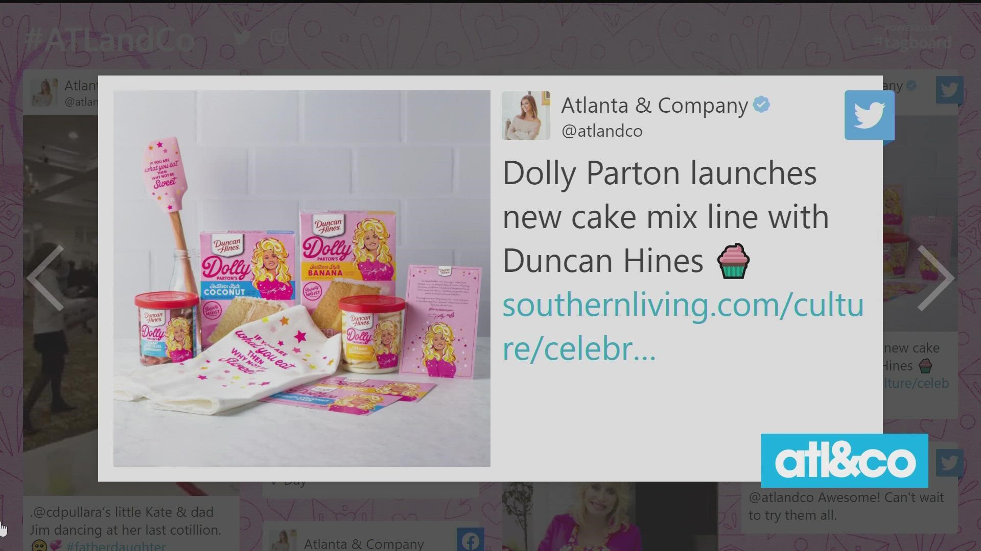 Country icon Dolly Parton is launching a sweets line from Duncan Hines in March.