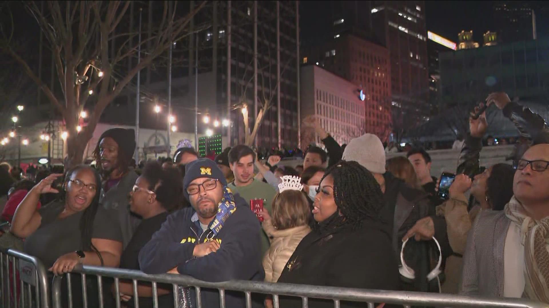 Less than two hours before the Peach Drop, thousands showed up to Underground Atlanta, to celebrate the new year with music and food.