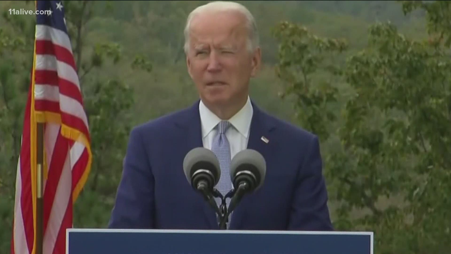 Biden's visit shows that Democrats think they can take Georgia for the first time since 1992.