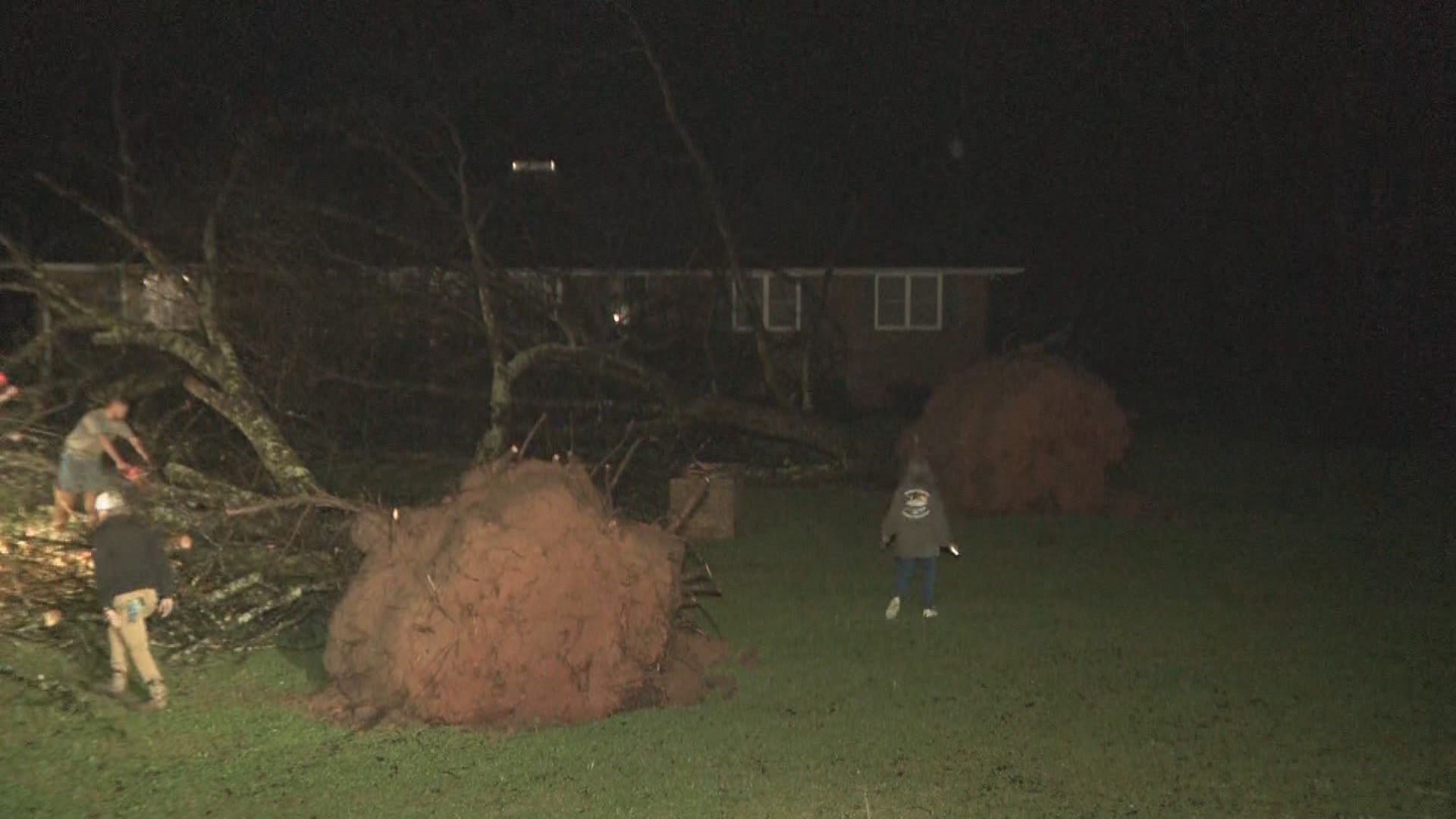 Damage from the March 26 storms in the Smokey Rd. area of Newnan
