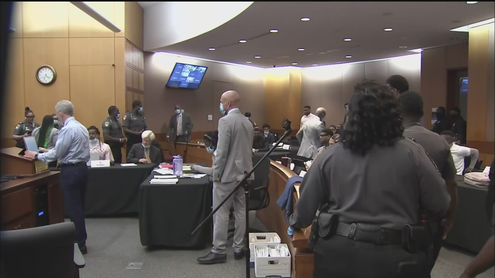 The Fulton County courtroom was evacuated after chaos broke out during the YSL RICO trial Wednesday afternoon.