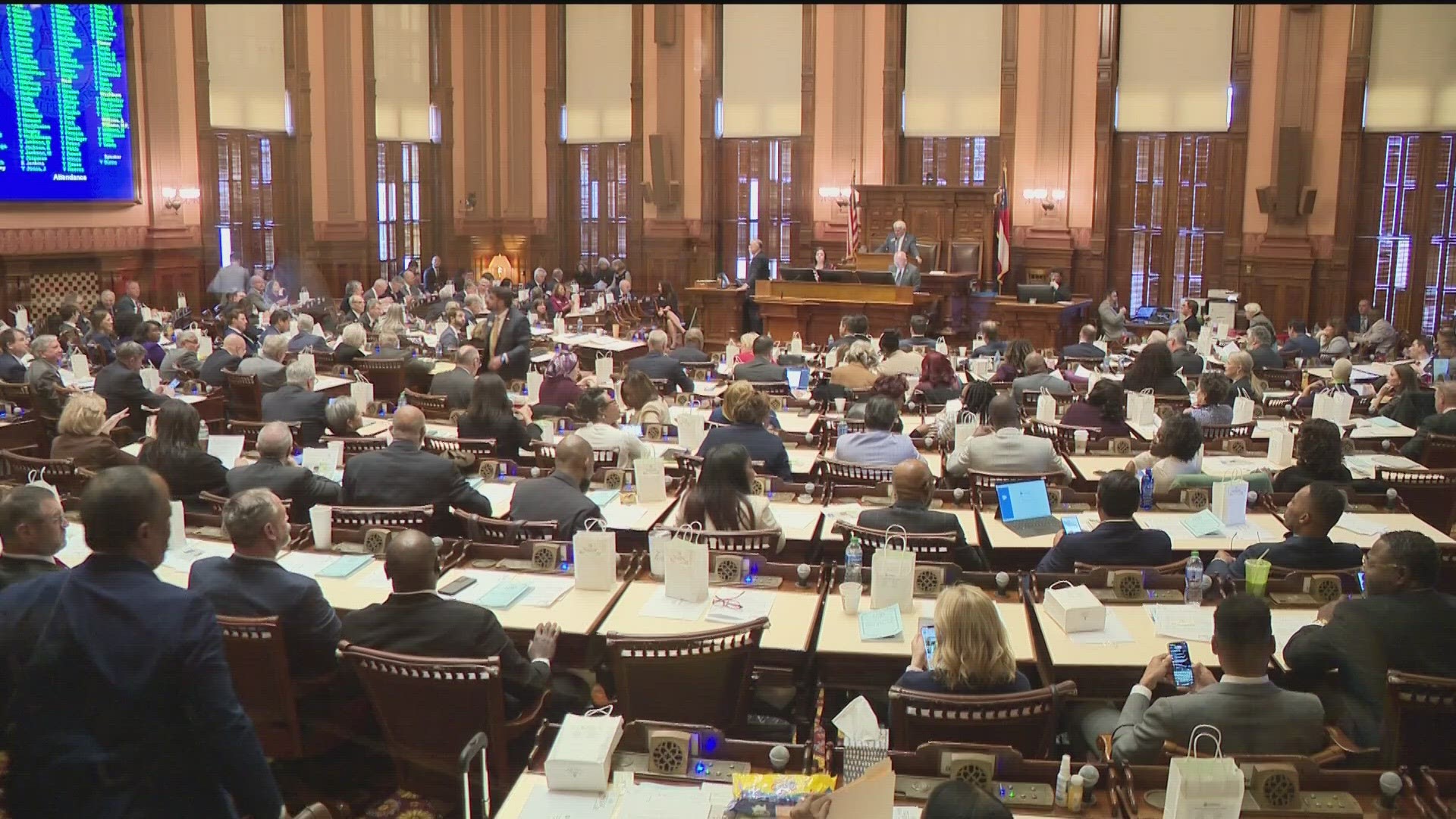 Georgia's legislative session began today with a focus on gun safety. This comes after Rep. Sandra Scott's cousin was killed in a Forest Park shooting.